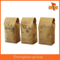 Fabrik Made Guanghzhou wiederverwendbare Papier Custom Stand Up Papier Taschen Beutel mit Zinn Tipp